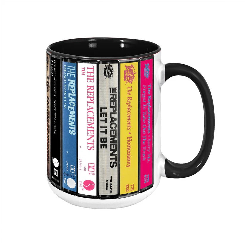 Retro Accent Mug Featuring The Replacements Cassette Collection Gift for Music Lovers GradoCreations