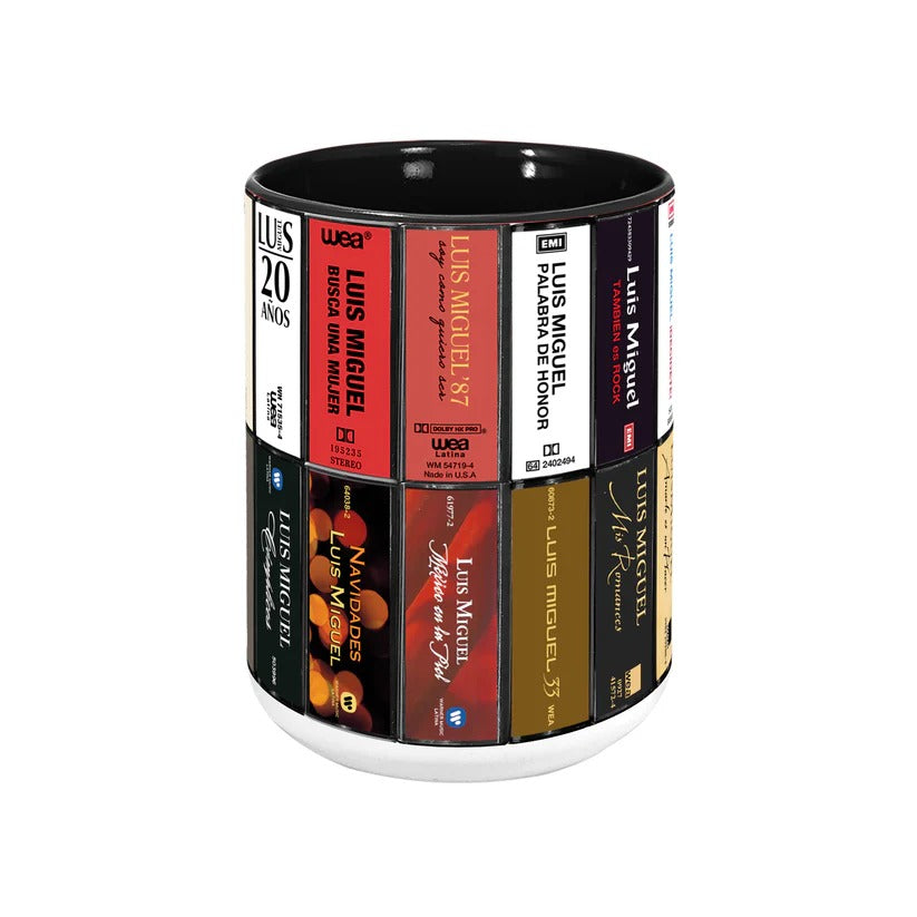 Retro Accent Mug with Luis Miguel Cassette Design for Music Lovers GradoCreations