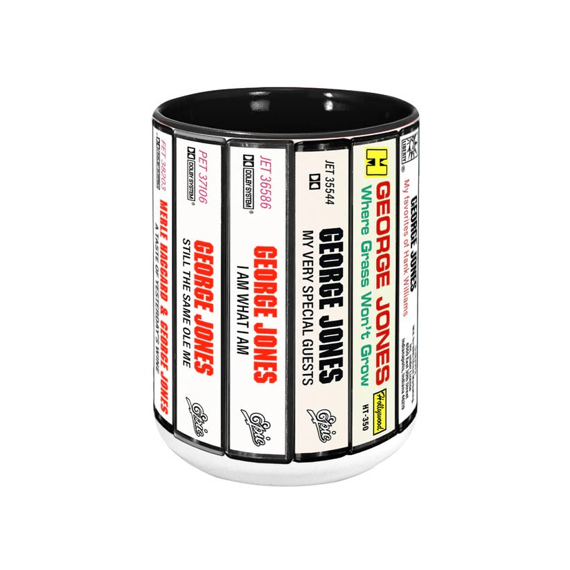 George Jones Cassette Accent Mug Retro Gift for Music Lovers GradoCreations