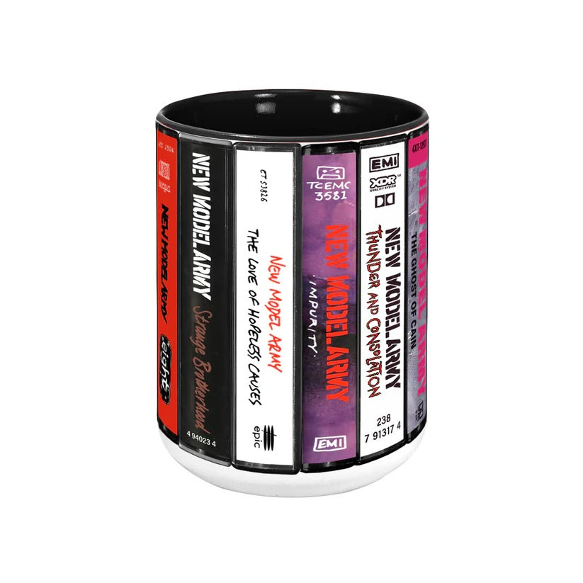 Retro New Model Army Cassette Accent Mug for Music Lovers GradoCreations