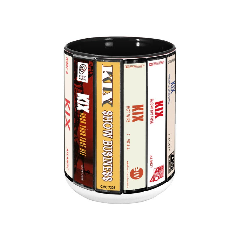 Kix Albums Retro Ceramic Accent Mug Classic Music Gift GradoCreations