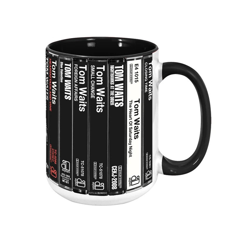 Tom Waits Album Cassette Collection Ceramic Accent Mug Gift GradoCreations