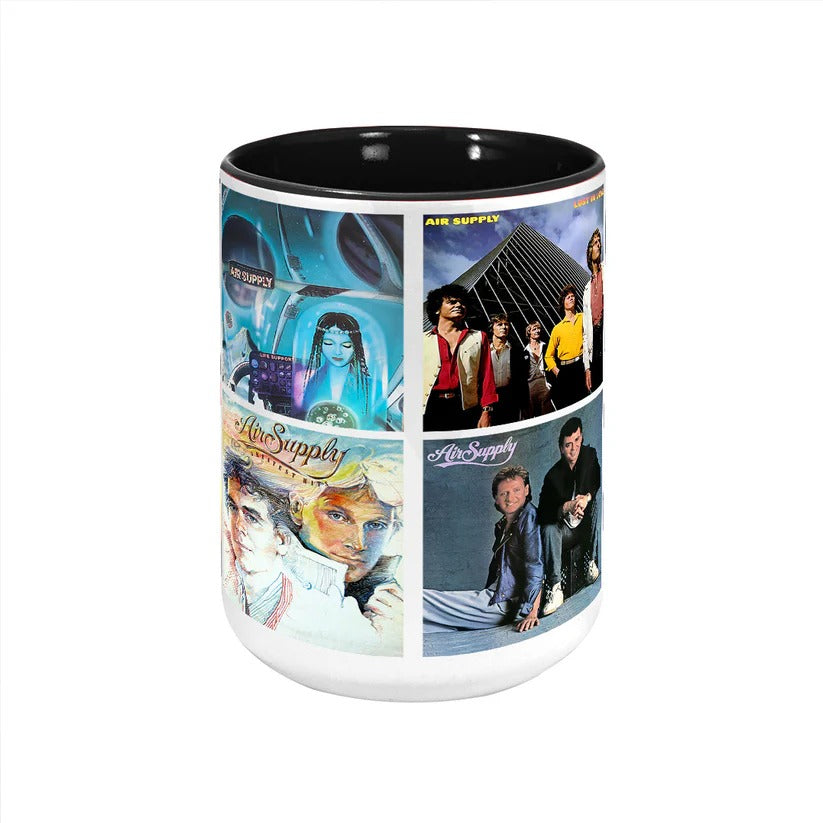 Retro Air Supply Album Cover Accent Mug Ceramic Gift GradoCreations
