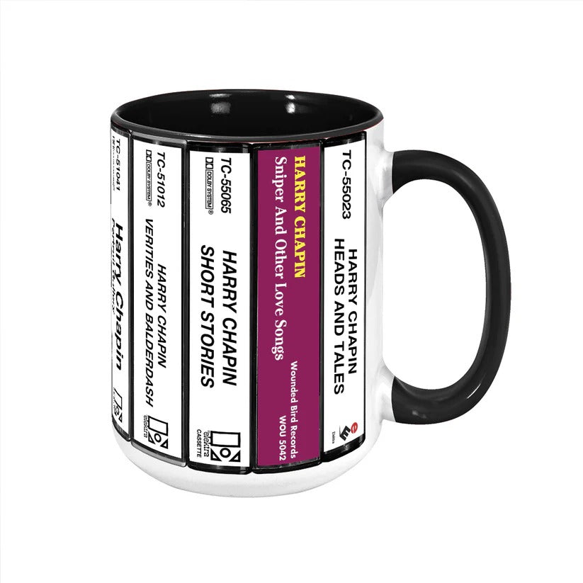 Harry Chapin Cassette Collection Accent Mug Ceramic Gift GradoCreations
