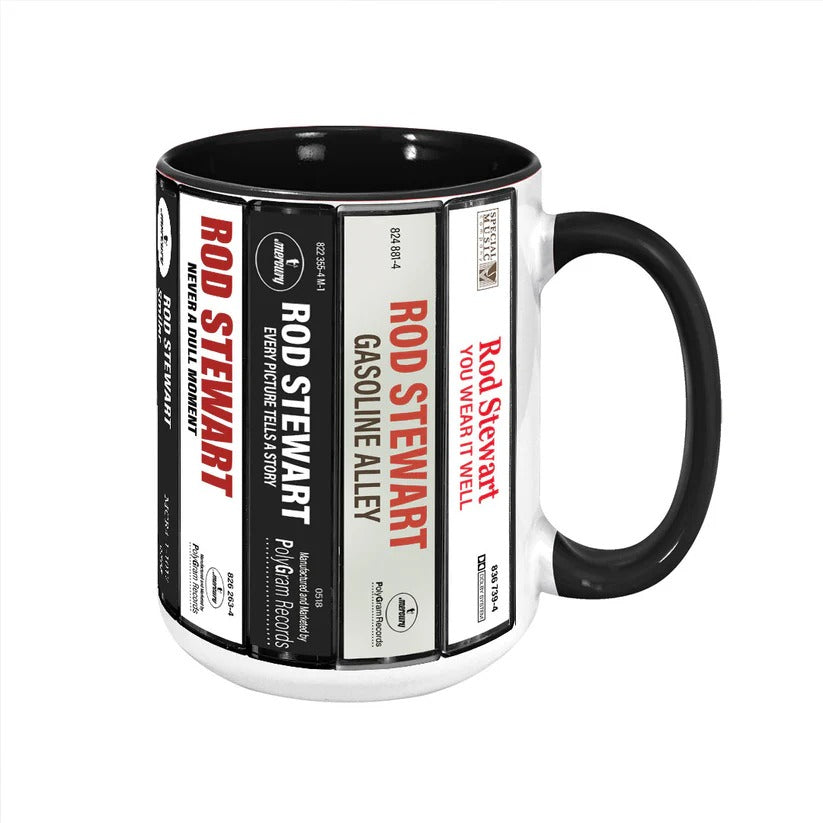 Rod Stewart Cassette Style Accent Mug Unique Gift for Music Lovers GradoCreations