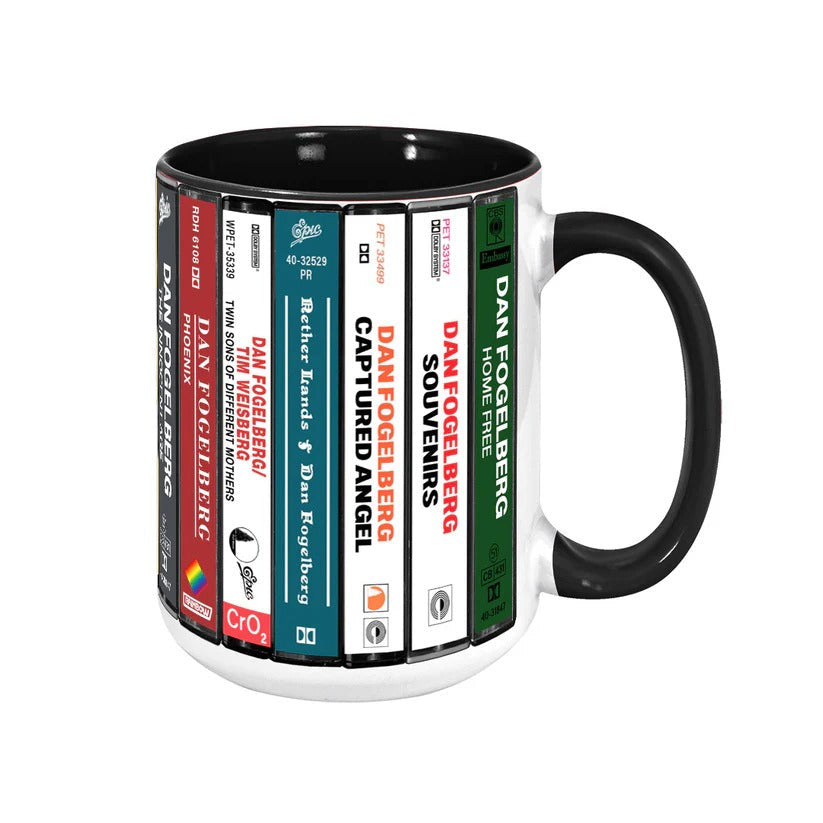 Dan Fogelberg Cassette Accent Mug Ceramic Retro Gift GradoCreations