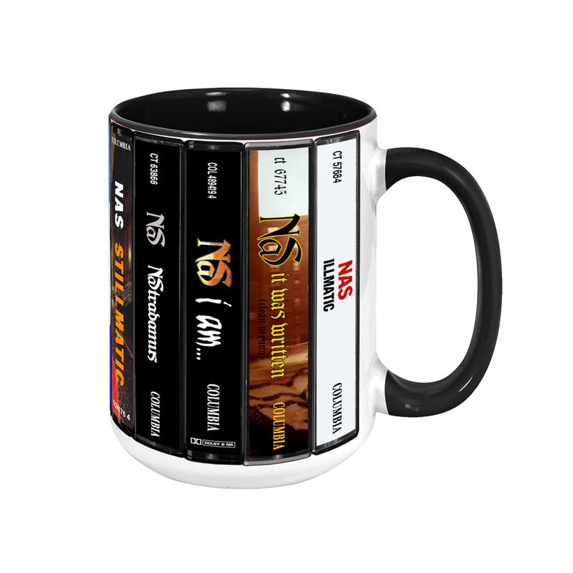 Retro Ceramic Accent Mug Featuring Nas Albums Collection GradoCreations
