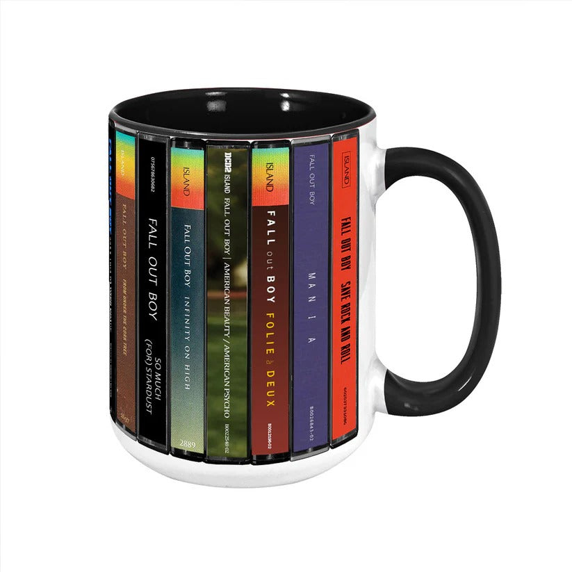 Retro Fall Out Boy Cassette Mug Custom Drinkware Gift GradoCreations