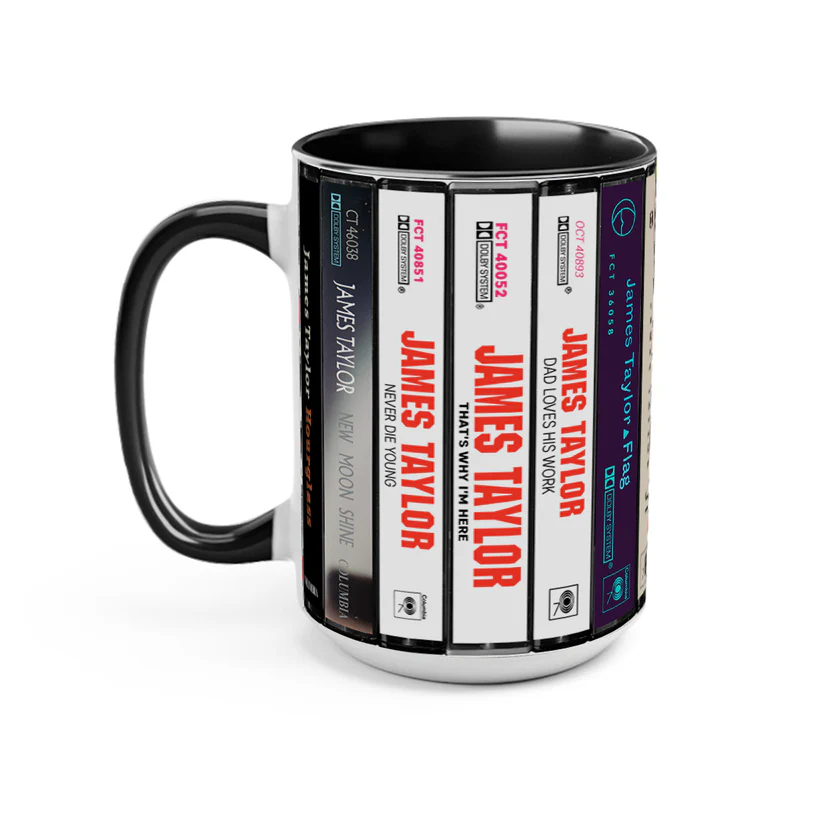 James Taylor Cassette Collection Accent Mug Ceramic Gift GradoCreations