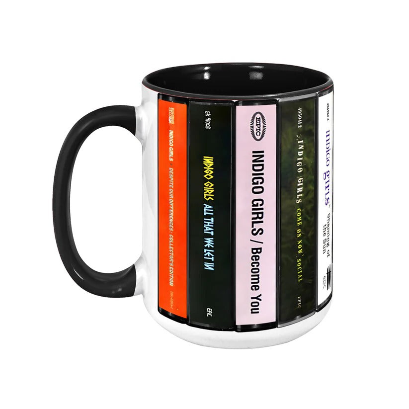 Indigo Girls Cassette Collection Accent Mug Ceramic Gift GradoCreations