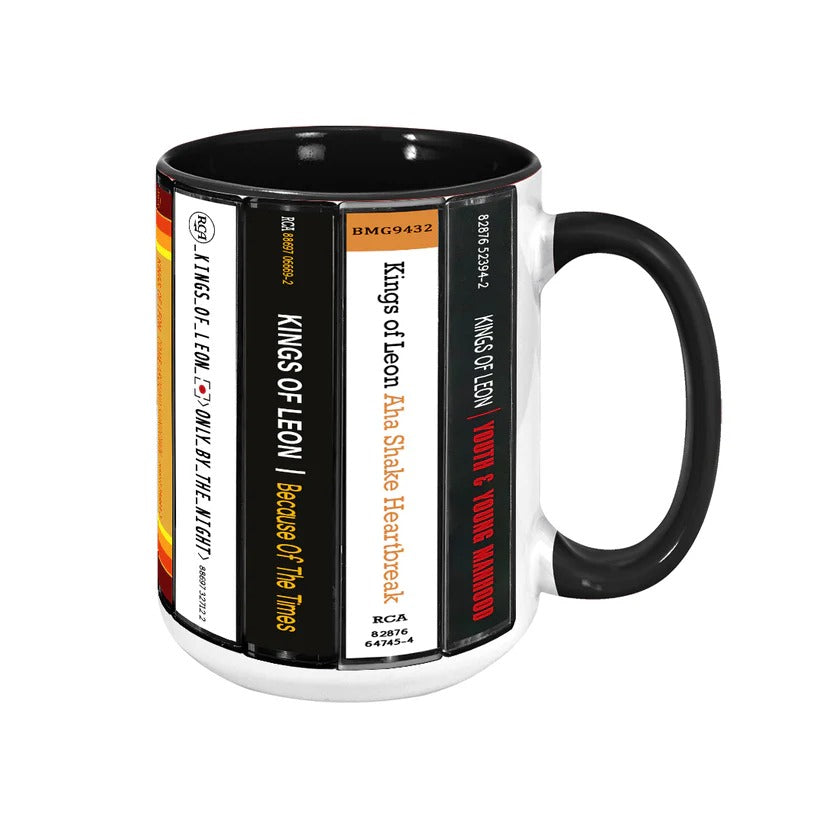 Kings Of Leon Cassette Collection Ceramic Accent Mug Gift for Music Lovers GradoCreations