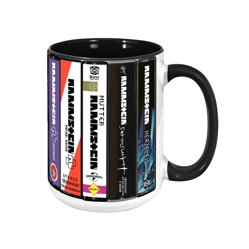Retro Rammstein Albums Accent Mug Ceramic Drinkware Gift GradoCreations