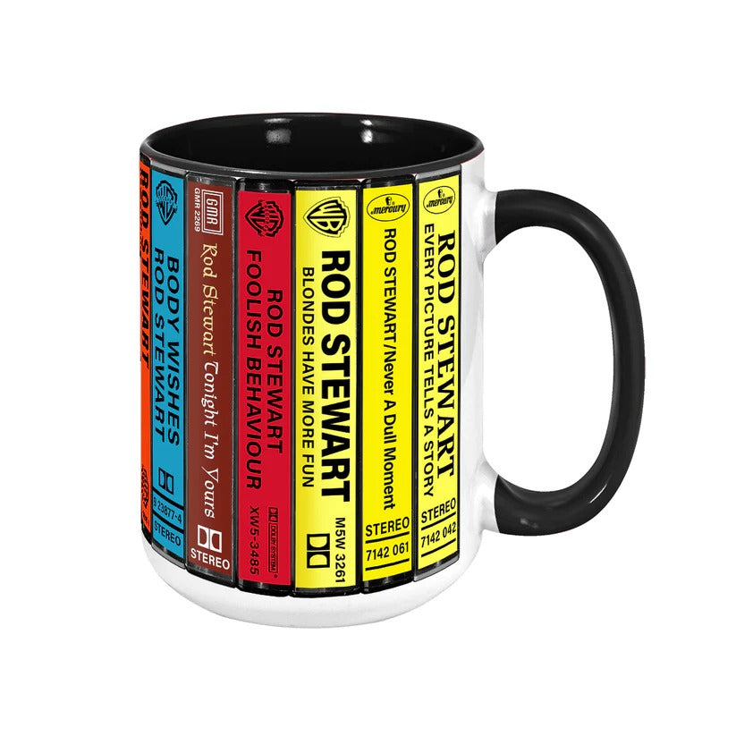 Rod Stewart Cassette Collection Accent Mug Ceramic Gift GradoCreations