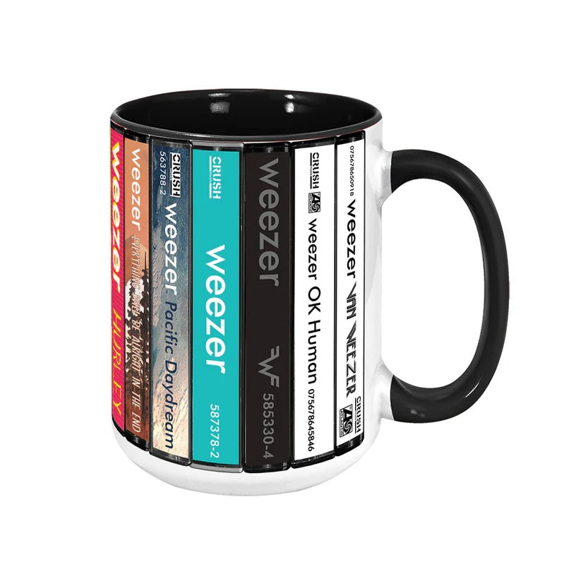 Weezer Albums Retro Accent Mug Ceramic Drinkware Gift GradoCreations