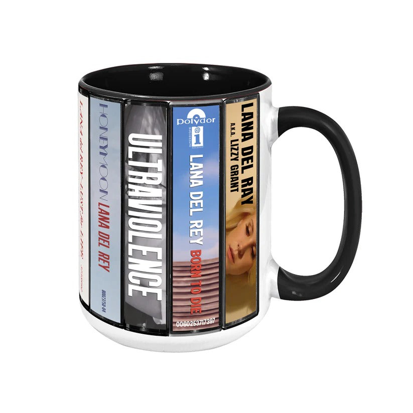 Retro Accent Mug with Lana Del Rey Cassette Collection Design GradoCreations