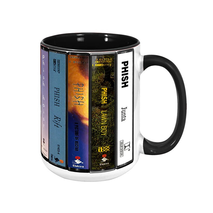 Retro Phish Albums Cassette Accent Mug Ceramic Gift GradoCreations