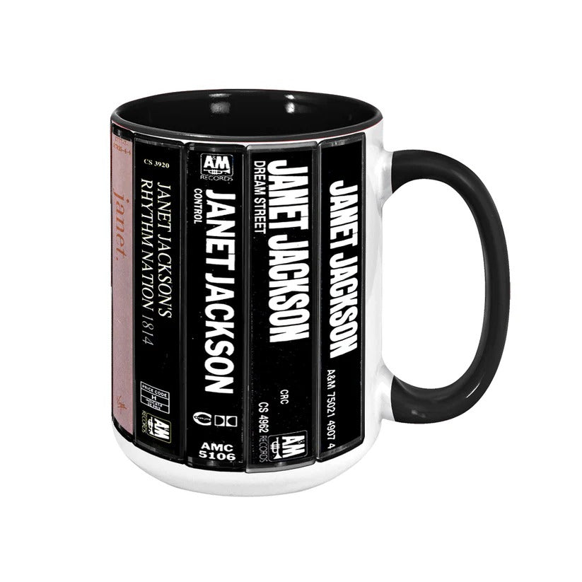Janet Jackson Cassette Mug Retro Accent Ceramic Gift GradoCreations