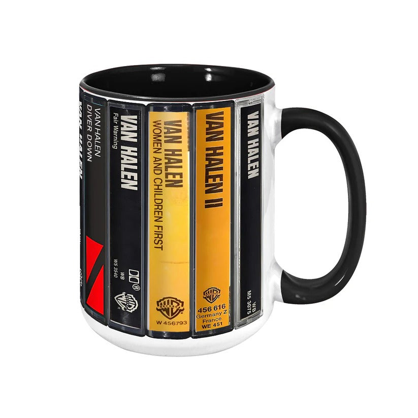 Van Halen Cassette Accent Mug Retro Music Gift GradoCreations
