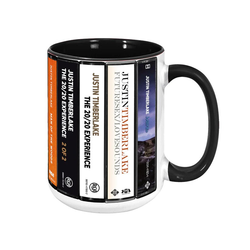 Retro Justin Timberlake Albums Accent Mug for Music Lovers GradoCreations