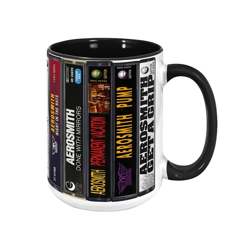 Aerosmith Cassette Collection Accent Mug | Retro Drinkware GradoCreations