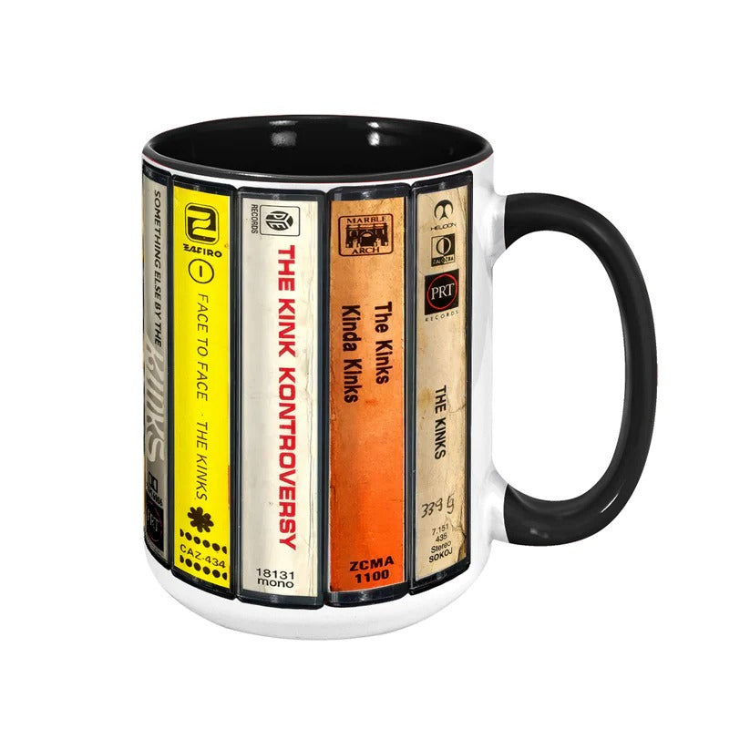 Retro Kinks Albums Accent Mug Ceramic Gift for Music Lovers GradoCreations