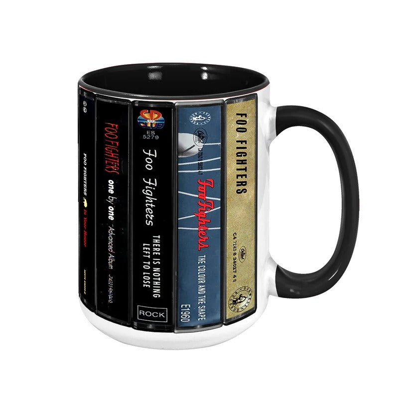 Retro Foo Fighters Cassette Collection Accent Mug | Unique Gift GradoCreations