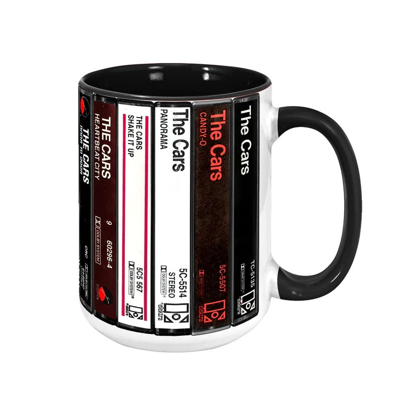 Retro Accent Mug The Cars Albums Cassette Collection Gift GradoCreations