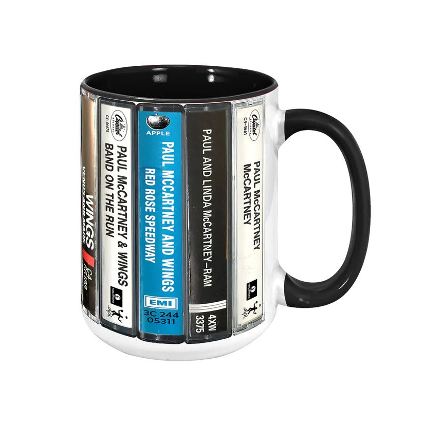 Retro Paul McCartney Cassette Accent Mug | Ceramic Drinkware GradoCreations