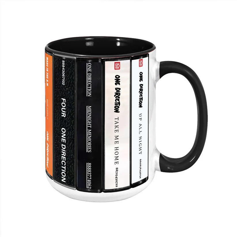One Direction Cassette Collection Ceramic Accent Mug Gift GradoCreations