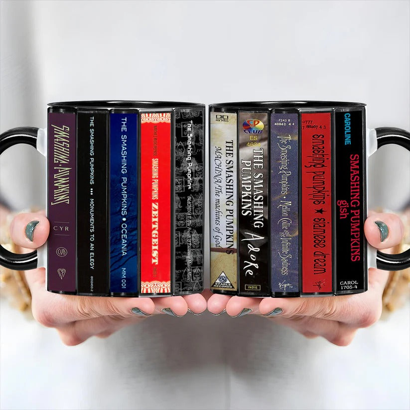 Retro Cassette Accent Mug Featuring The Smashing Pumpkins Music GradoCreations