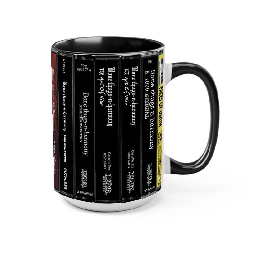Retro Bone Thugs-n-Harmony Cassette Accent Mug Ceramic Gift GradoCreations