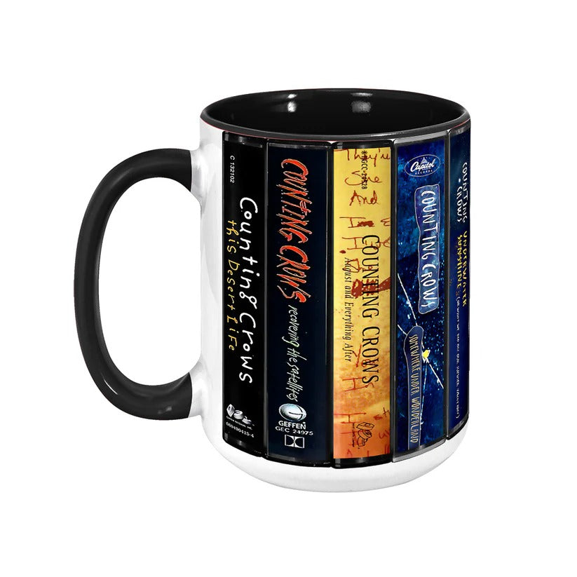 Counting Crows Cassette Collection Accent Mug Ceramic Retro Gift GradoCreations
