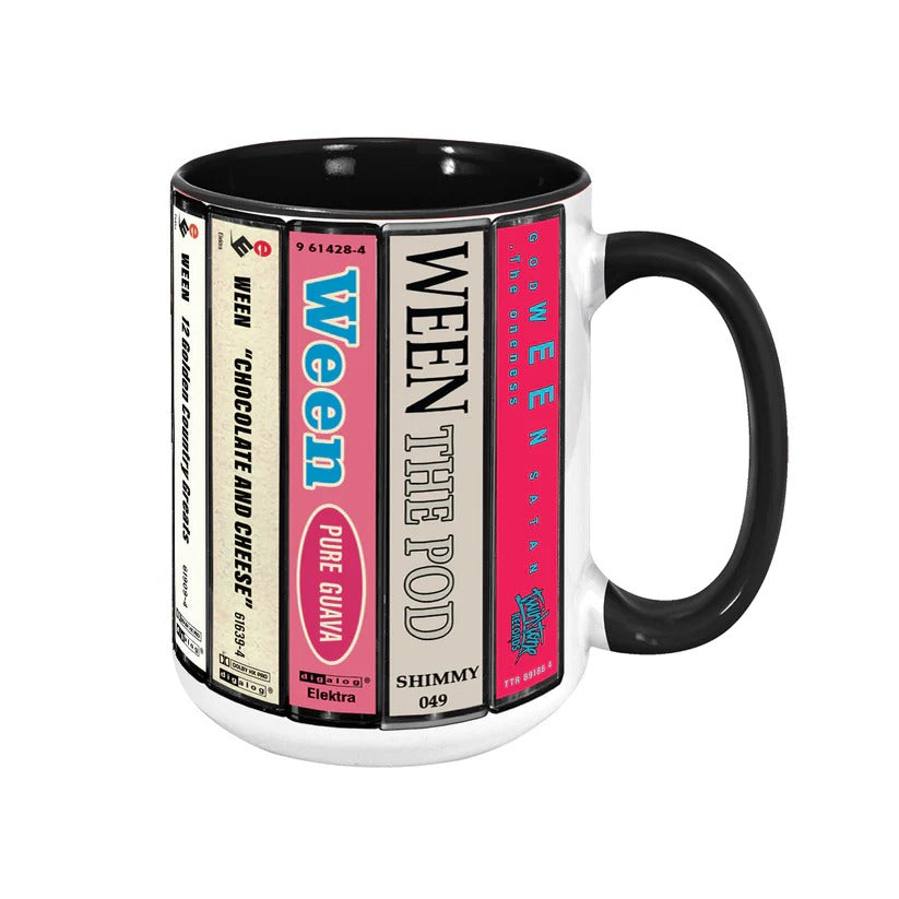Ween Cassette Collection Retro Accent Mug Gift for Music Lovers GradoCreations