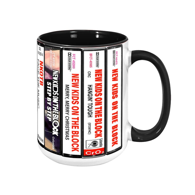 New Kids on the Block Retro Accent Mug | Ceramic Music Gift GradoCreations