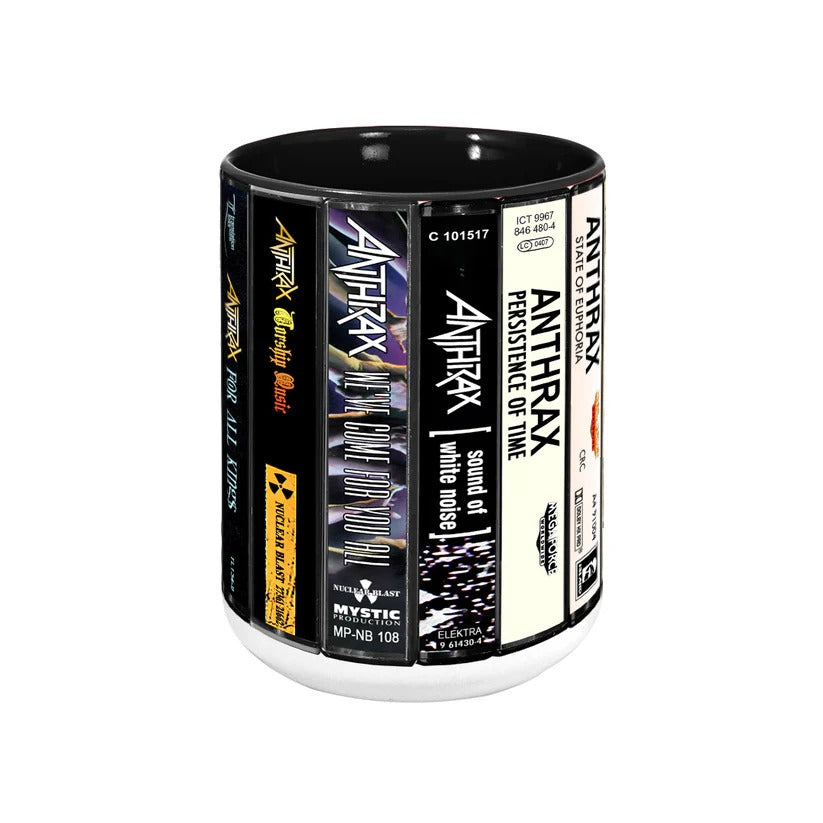 Retro Anthrax Cassette Design Accent Mug Gift for Music Lovers GradoCreations