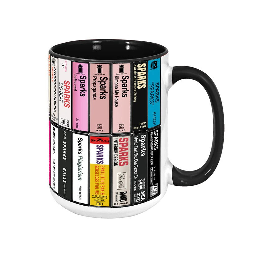 Retro Cassette Collection Accent Mug Ceramic Drinkware Gift GradoCreations