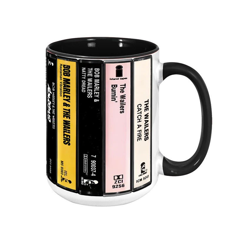 Bob Marley Cassette Collection Ceramic Accent Mug Gift GradoCreations