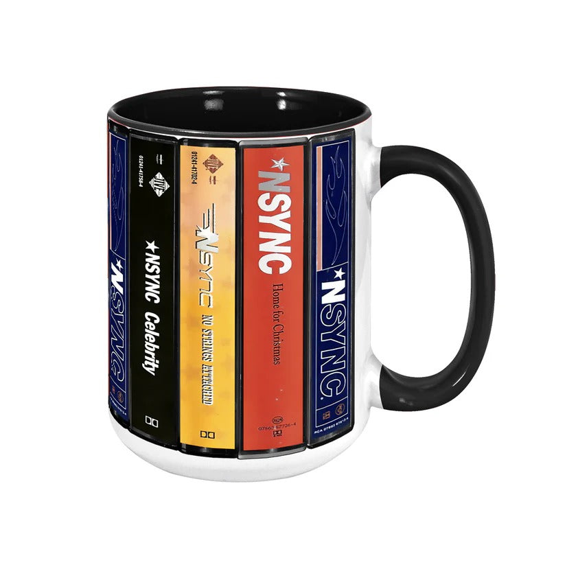 NSYNC Cassette Collection Accent Mug Retro Gift for Music Lovers GradoCreations