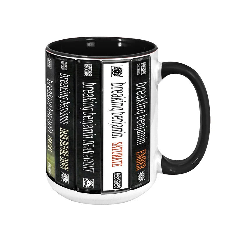 Breaking Benjamin Retro Cassette Accent Mug Ceramic Drinkware GradoCreations