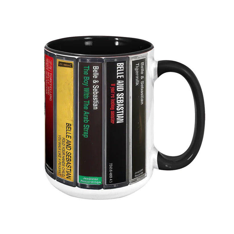 Ceramic Accent Mug Belle and Sebastian Cassette Design Gift GradoCreations