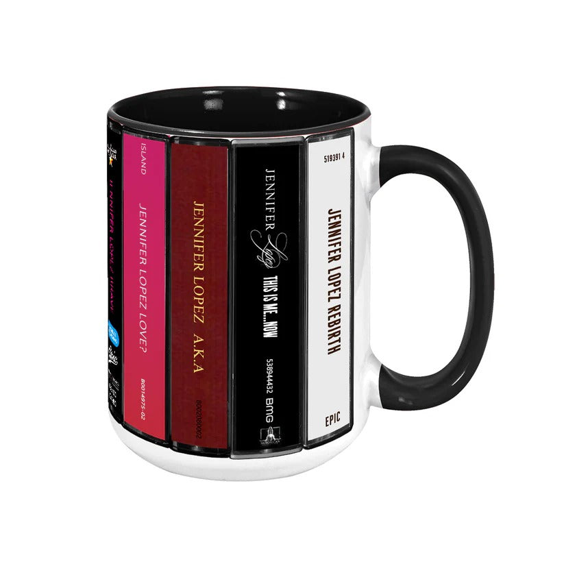 Jennifer Lopez Cassette Style Accent Mug Unique Gift GradoCreations