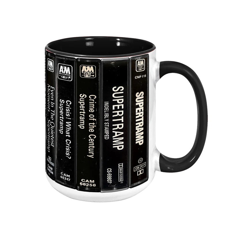 Supertramp Cassette Accent Mug Retro Gift for Music Lovers GradoCreations
