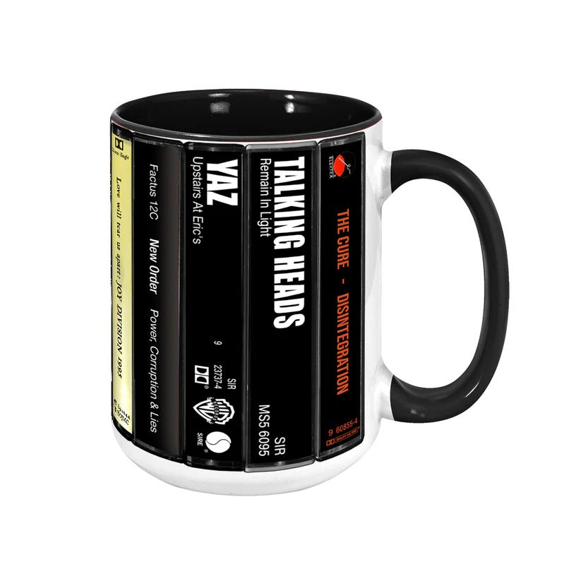 Retro New Wave Music Cassette Accent Mug Gift for Music Lovers GradoCreations