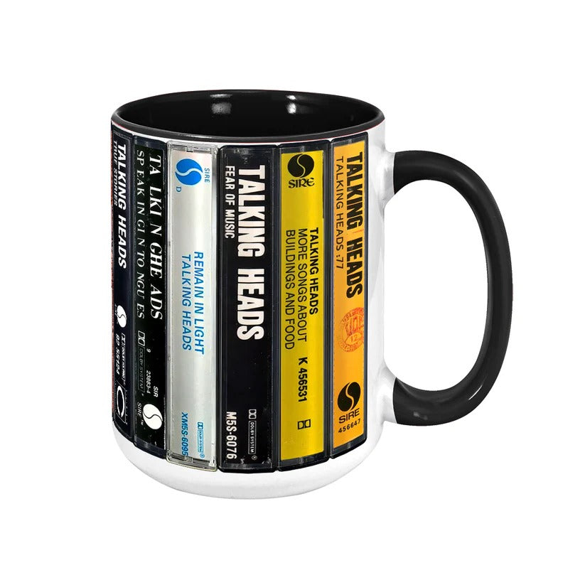 Talking Heads Cassette Collection Accent Mug Gift for Music Lovers GradoCreations