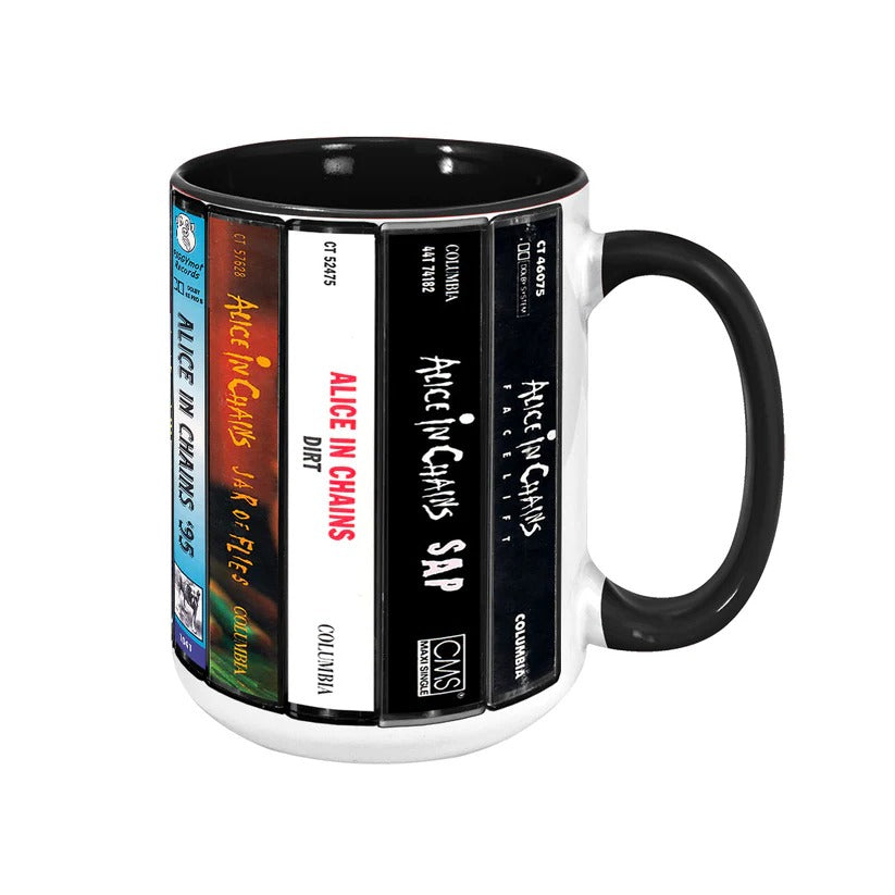 Alice in Chains Cassette Collection Accent Mug Retro Gift GradoCreations