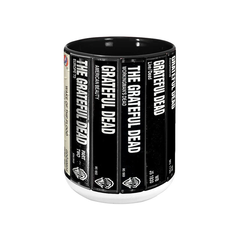Retro Grateful Dead Cassette Accent Mug Ceramic Drinkware GradoCreations