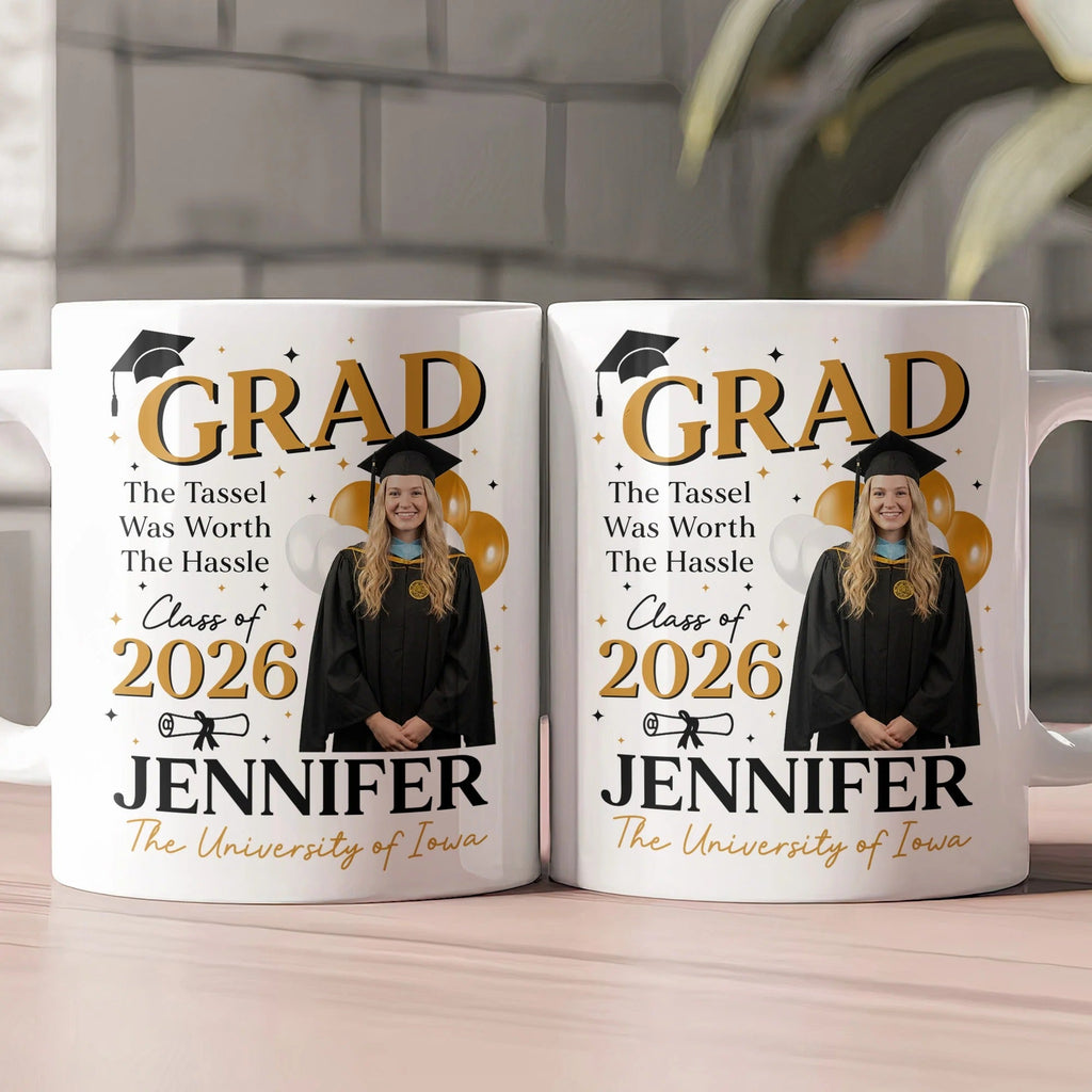 Personalized Graduation Coffee Mug Custom Class of 2026 Gift GradoCreations