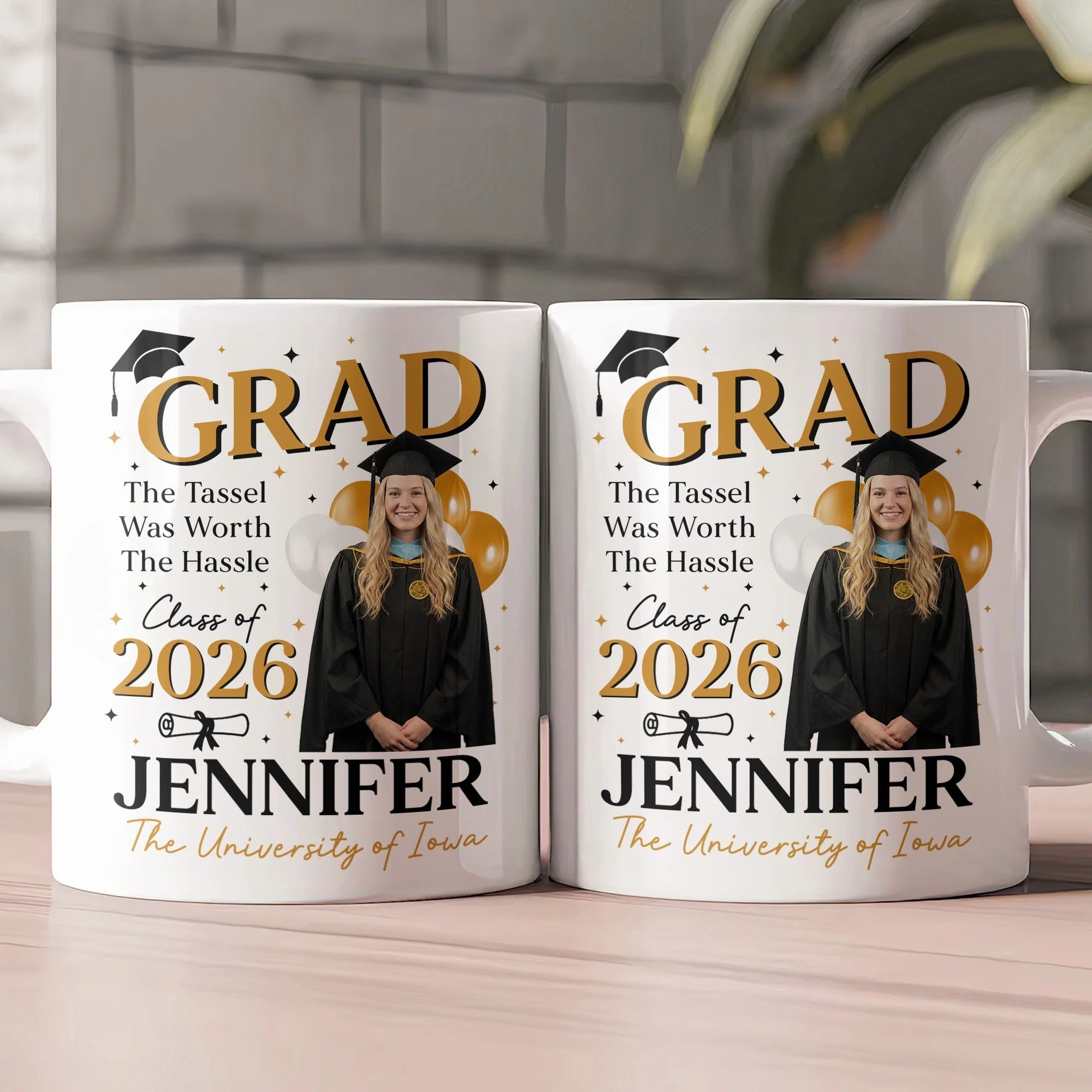 Personalized Graduation Coffee Mug Custom Class of 2026 Gift GradoCreations
