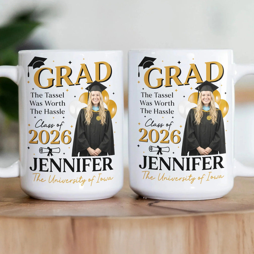 Personalized Graduation Coffee Mug Custom Class of 2026 Gift GradoCreations