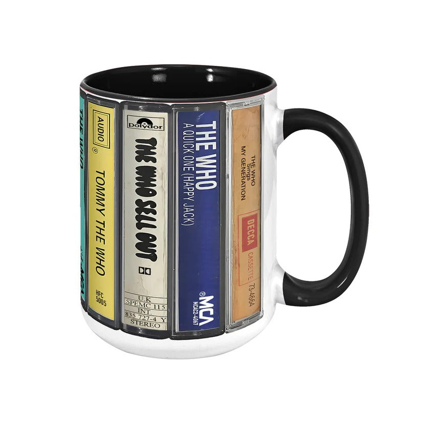 The Who Retro Cassette Accent Mug Ceramic Drinkware Gift GradoCreations